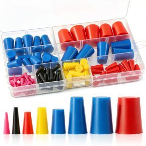 Glarks Silicone Tapered Plug Set High Temp Masking-0
