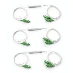 3 Packs 1x2 Optical Splitter fyboptwu SC/APC PLC 0.9 SM for LAN-0