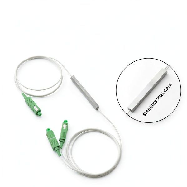 3 Packs 1x2 Optical Splitter fyboptwu SC/APC PLC 0.9 SM for LAN-1