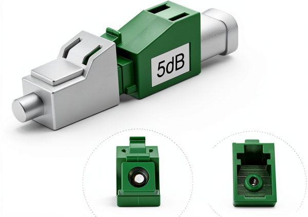 Jeirdus 2dB SC/APC Fiber Optic Attenuator Single Mode Fixed Male-6